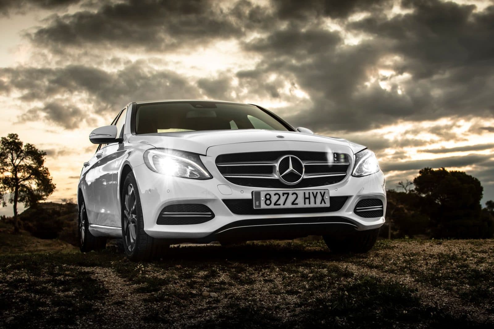 Mercedes-Benz C 220 d in Polarweiß